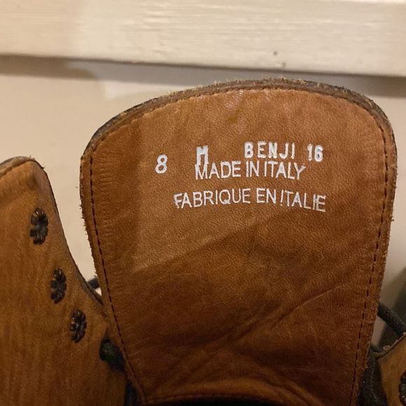 Saks Fifth Avenue Benji Leather Boots Size 8 US Black - Picture 6 of 6